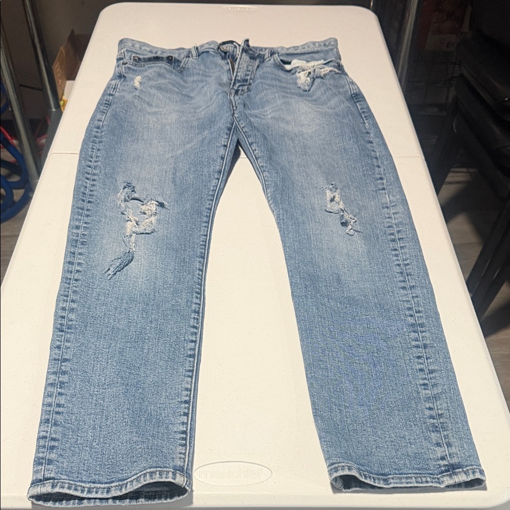 GAP Men's Faded Blue Slim Jeans Slim Taper 32 x 30